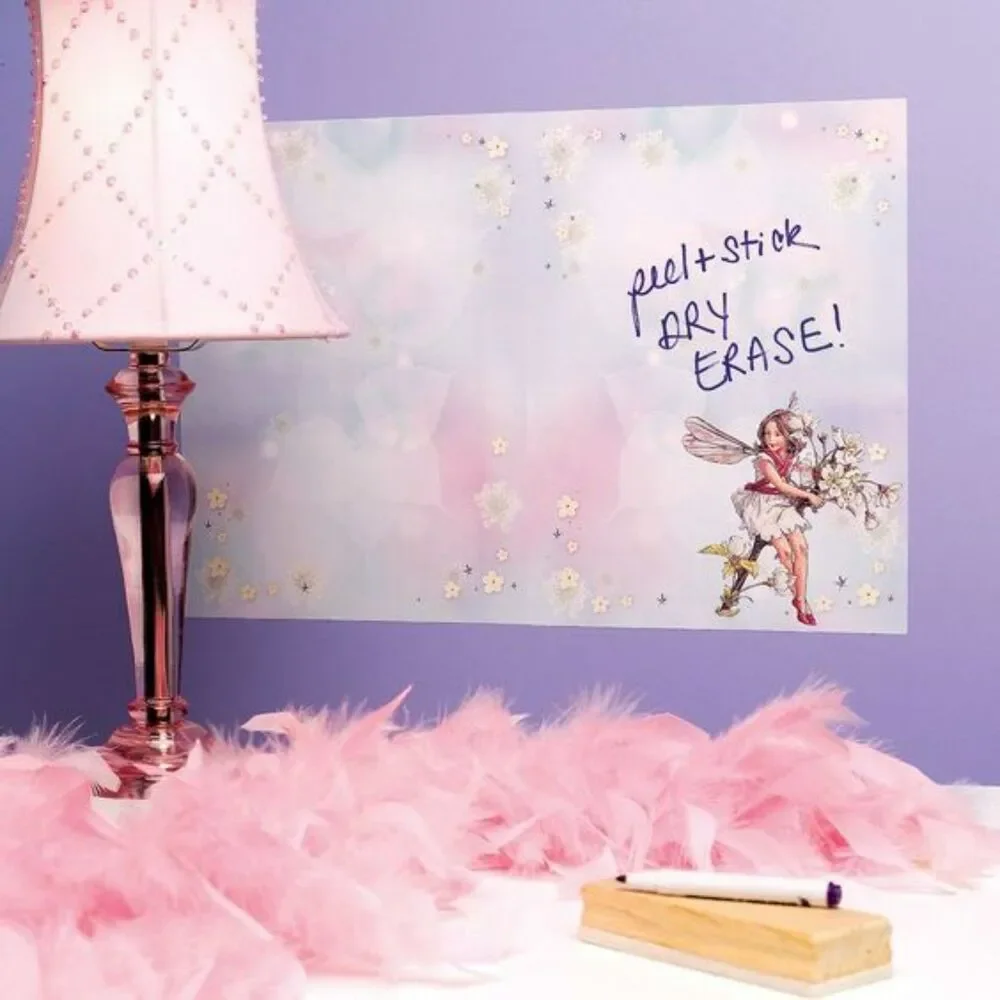 Flower Fairies Fairy Dry Erase Sticker Marker Board Wall Mural Peel n Stick B18